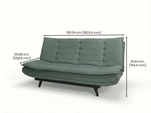 Oasis Sofa Cum Bed in Mineral Green